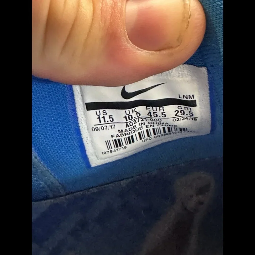 RARE 🚀 Size 11.5 - Nike Kobe AD Mid‎ Demar Derozan PE Blue AQ2721-900